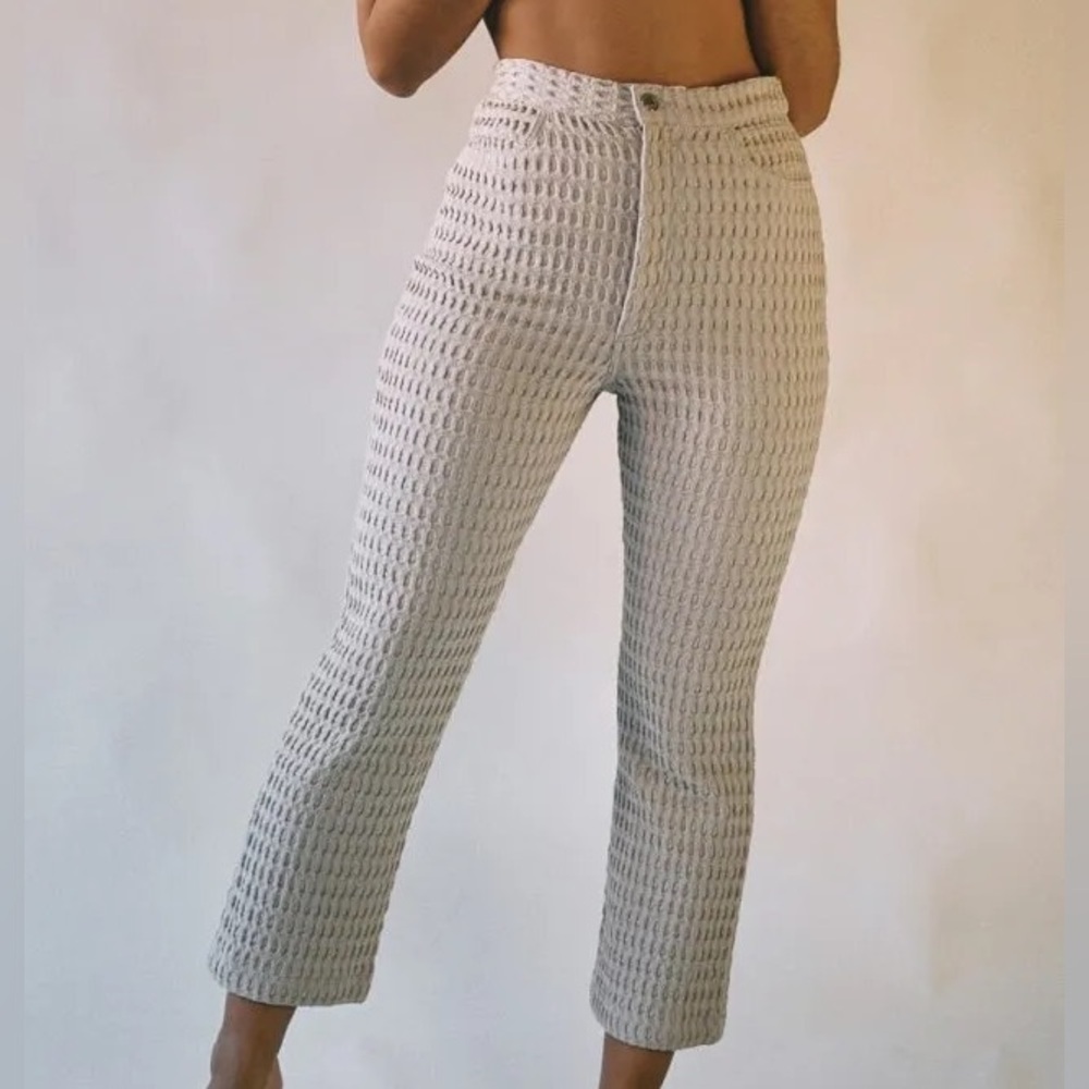 Aniela Parys Textured Pants - Sustainable Luxury from Barcelona"- Small 
NWT